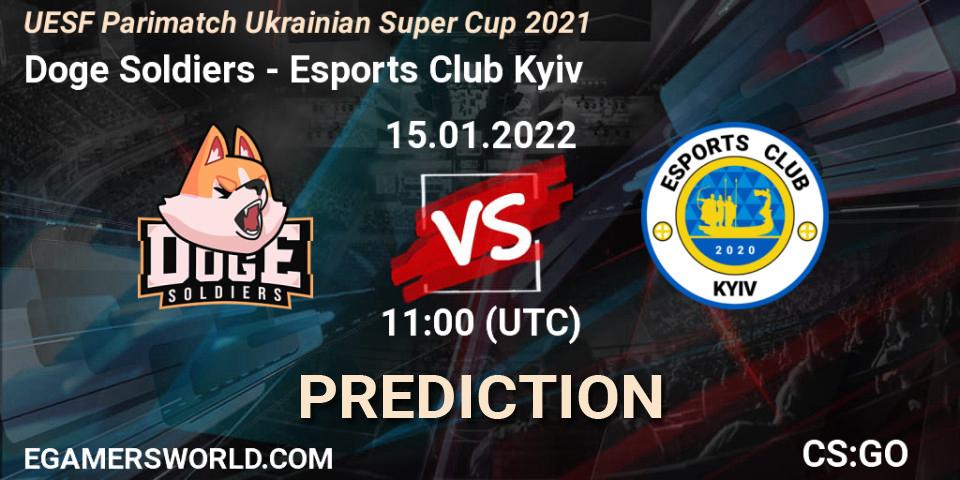 Pronóstico Doge Soldiers - Esports Club Kyiv. 15.01.2022 at 11:10, Counter-Strike (CS2), UESF Ukrainian Super Cup 2021