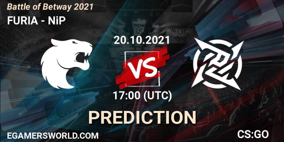 Pronóstico FURIA - NiP. 20.10.2021 at 17:20, Counter-Strike (CS2), Battle of Betway 2021