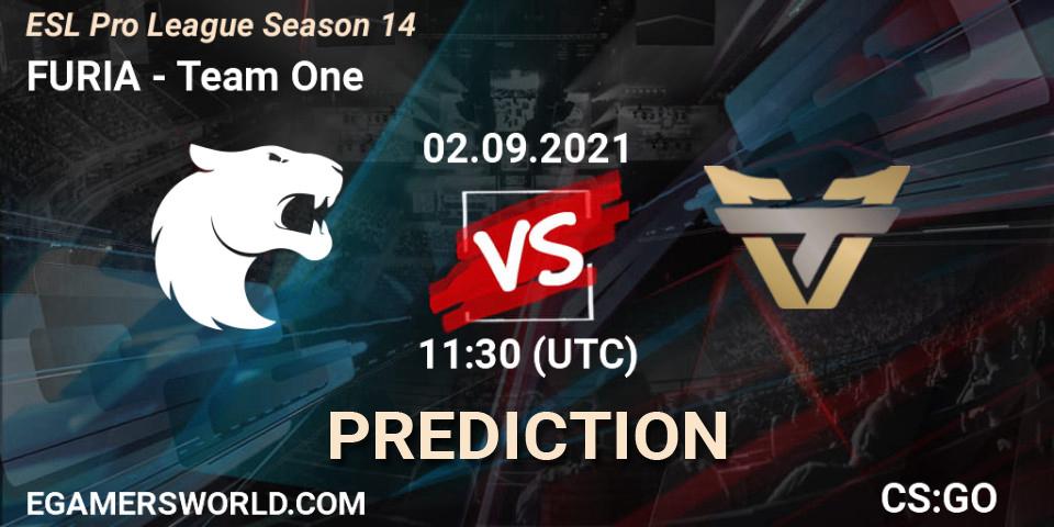 Pronóstico FURIA - Team One. 02.09.21, CS2 (CS:GO), ESL Pro League Season 14