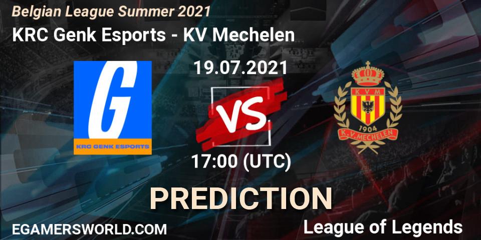 Pronóstico KRC Genk Esports - KV Mechelen. 21.06.2021 at 19:00, LoL, Belgian League Summer 2021