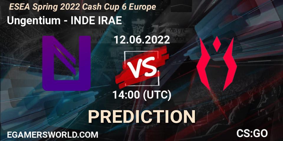 Pronóstico Ungentium - INDE IRAE. 12.06.2022 at 14:10, Counter-Strike (CS2), ESEA Cash Cup: Europe - Spring 2022 #6