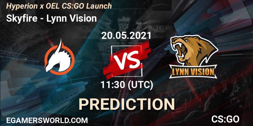 Pronóstico Skyfire - Lynn Vision. 20.05.21, CS2 (CS:GO), Hyperion x OEL CS:GO Launch
