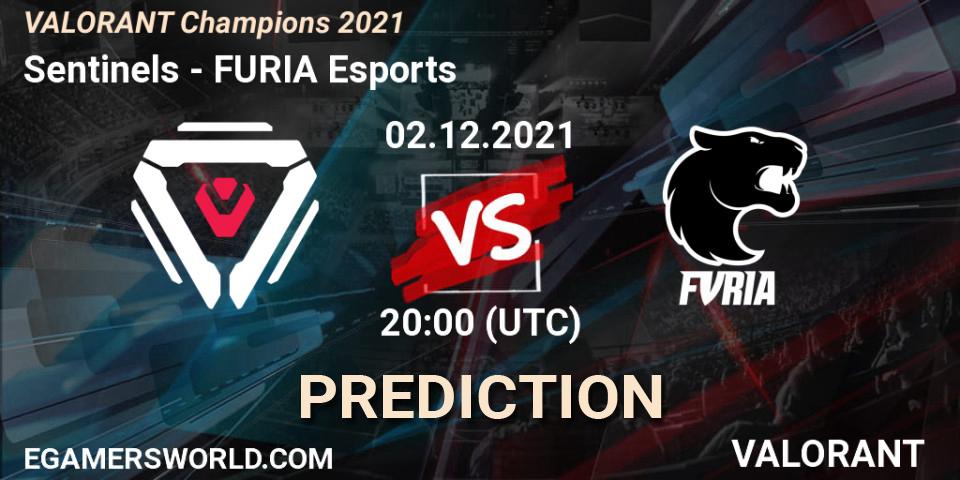 Pronóstico Sentinels - FURIA Esports. 02.12.2021 at 18:00, VALORANT, VALORANT Champions 2021
