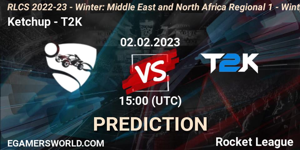 Pronóstico Troubles - T2K. 02.02.2023 at 15:00, Rocket League, RLCS 2022-23 - Winter: Middle East and North Africa Regional 1 - Winter Open