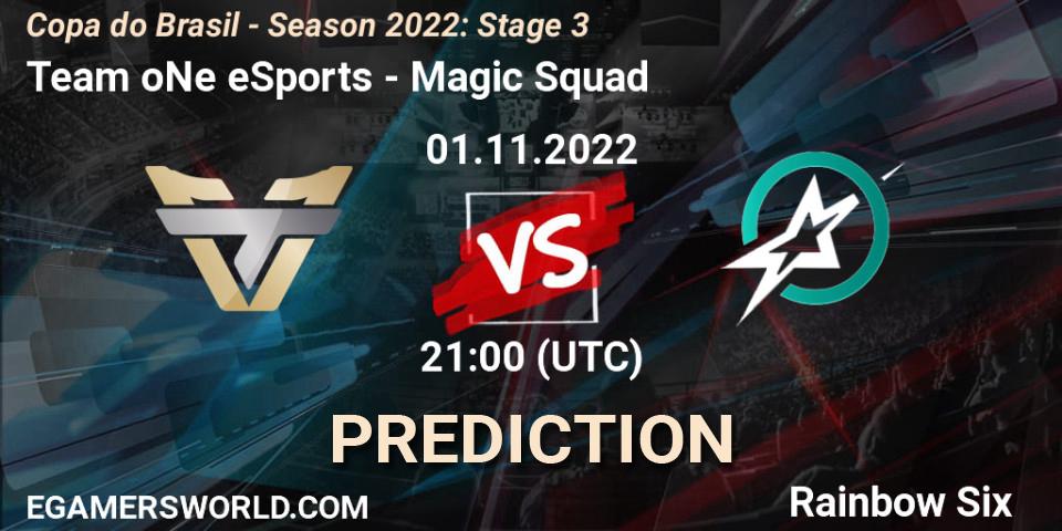 Pronóstico Team oNe eSports - Magic Squad. 01.11.22, Rainbow Six, Copa do Brasil - Season 2022: Stage 3