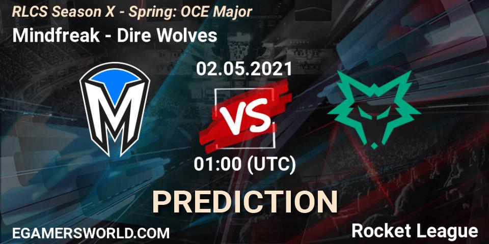 Pronóstico Mindfreak - Dire Wolves. 02.05.2021 at 00:45, Rocket League, RLCS Season X - Spring: OCE Major