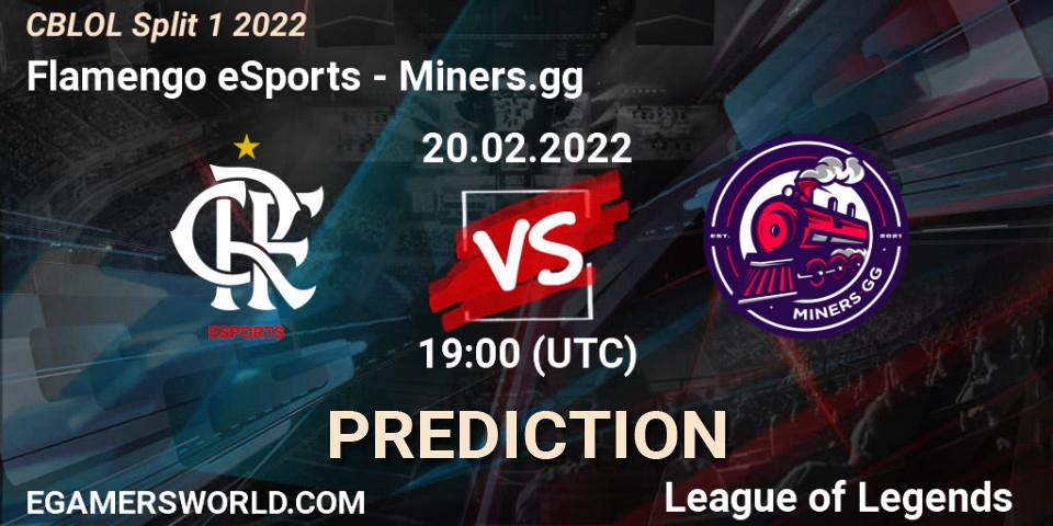 Pronóstico Flamengo eSports - Miners.gg. 20.02.2022 at 19:00, LoL, CBLOL Split 1 2022