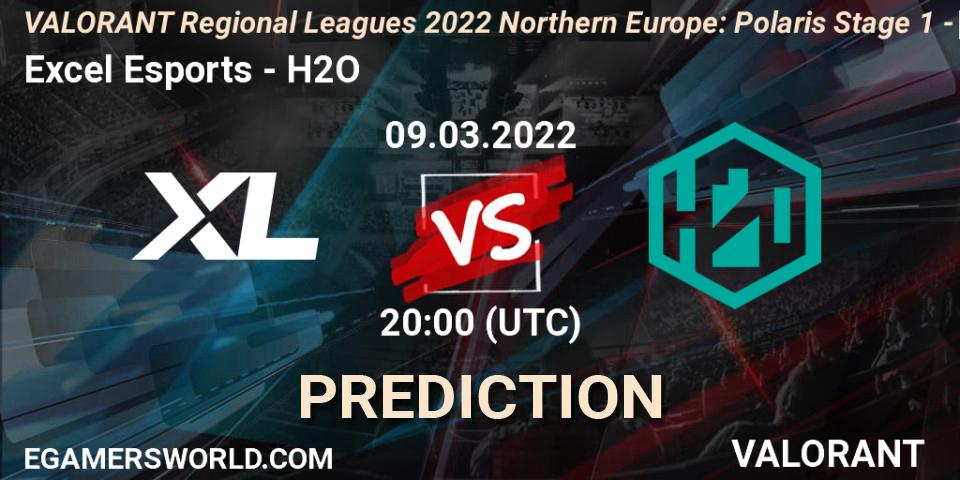 Pronóstico Excel Esports - H2O. 09.03.2022 at 20:00, VALORANT, VALORANT Regional Leagues 2022 Northern Europe: Polaris Stage 1 - Regular Season