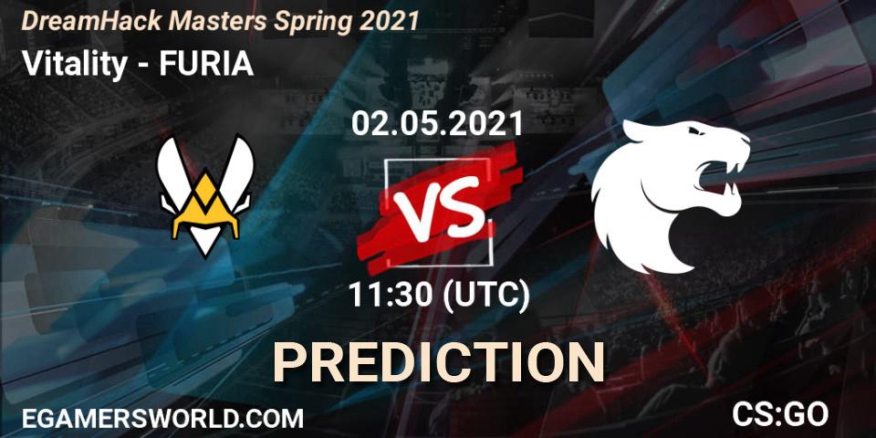 Pronóstico Vitality - FURIA. 02.05.2021 at 11:30, Counter-Strike (CS2), DreamHack Masters Spring 2021