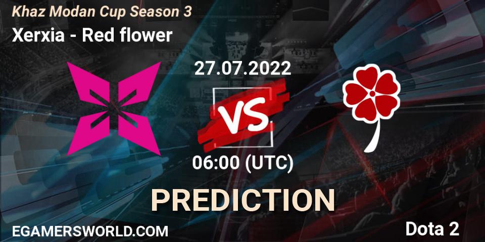 Pronóstico Xerxia - Red flower. 27.07.2022 at 06:26, Dota 2, Khaz Modan Cup Season 3