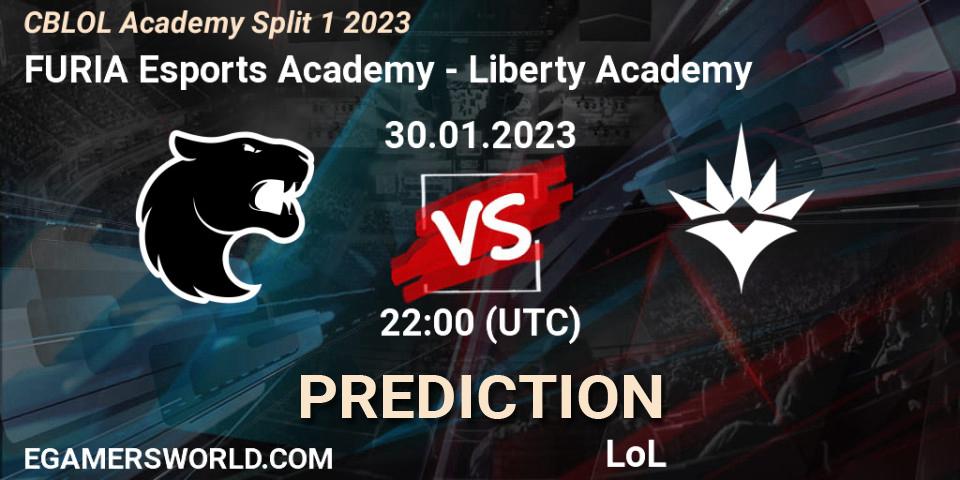 Pronóstico FURIA Esports Academy - Liberty Academy. 30.01.23, LoL, CBLOL Academy Split 1 2023