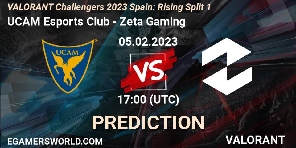 Pronóstico UCAM Esports Club - Zeta Gaming. 05.02.23, VALORANT, VALORANT Challengers 2023 Spain: Rising Split 1