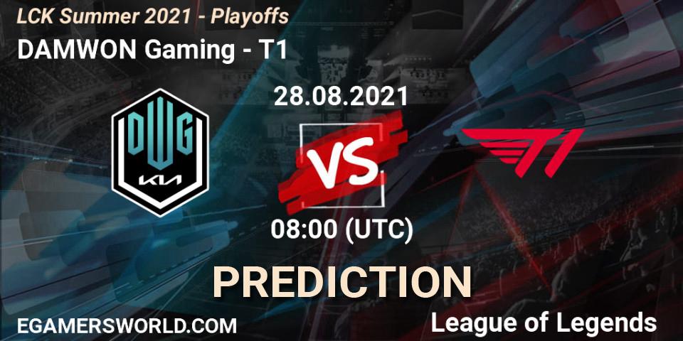 Pronóstico DAMWON Gaming - T1. 28.08.21, LoL, LCK Summer 2021 - Playoffs
