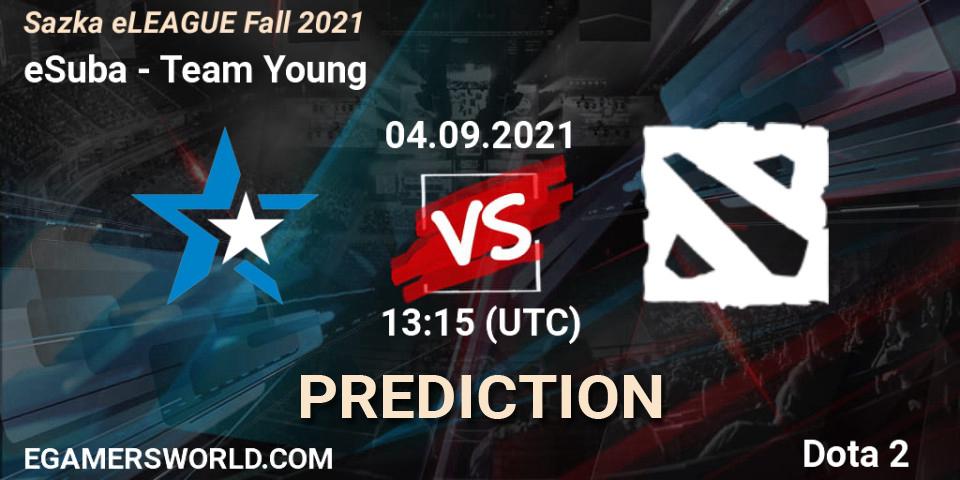 Pronóstico eSuba - Team Young. 04.09.2021 at 12:00, Dota 2, Sazka eLEAGUE Fall 2021