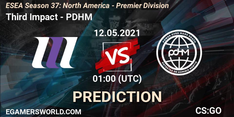 Pronóstico Third Impact - PDHM. 12.05.2021 at 01:00, Counter-Strike (CS2), ESEA Season 37: North America - Premier Division