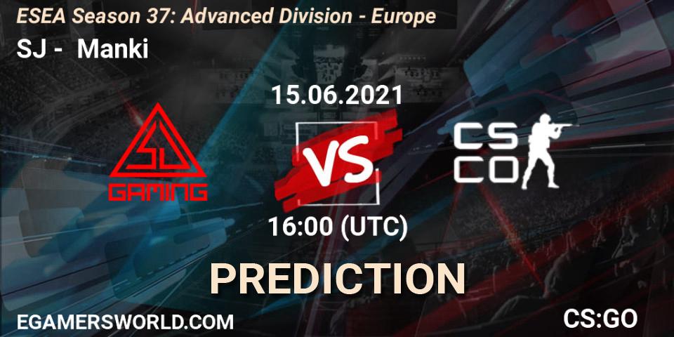 Pronóstico SJ - Manki. 15.06.2021 at 16:00, Counter-Strike (CS2), ESEA Season 37: Advanced Division - Europe