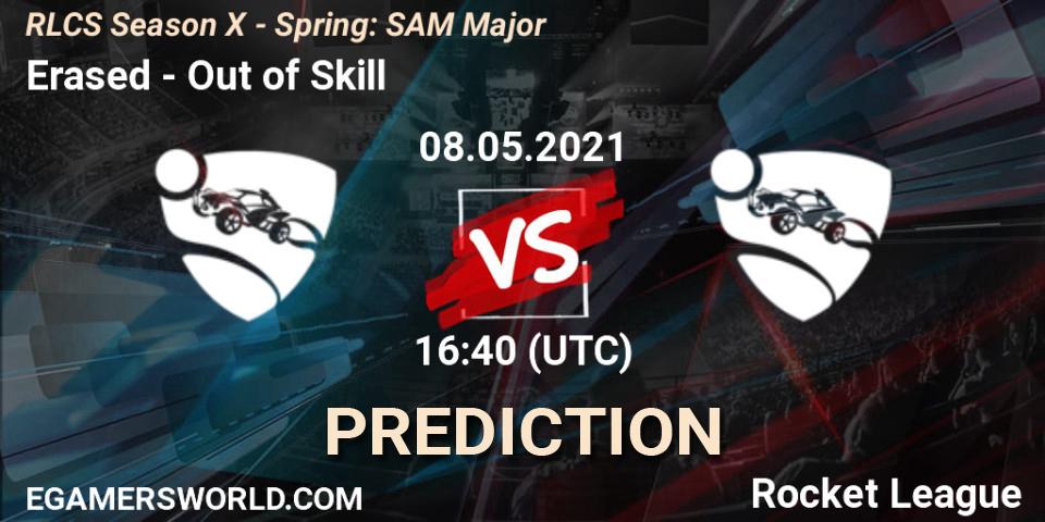 Pronóstico Erased - Out of Skill. 08.05.2021 at 16:40, Rocket League, RLCS Season X - Spring: SAM Major