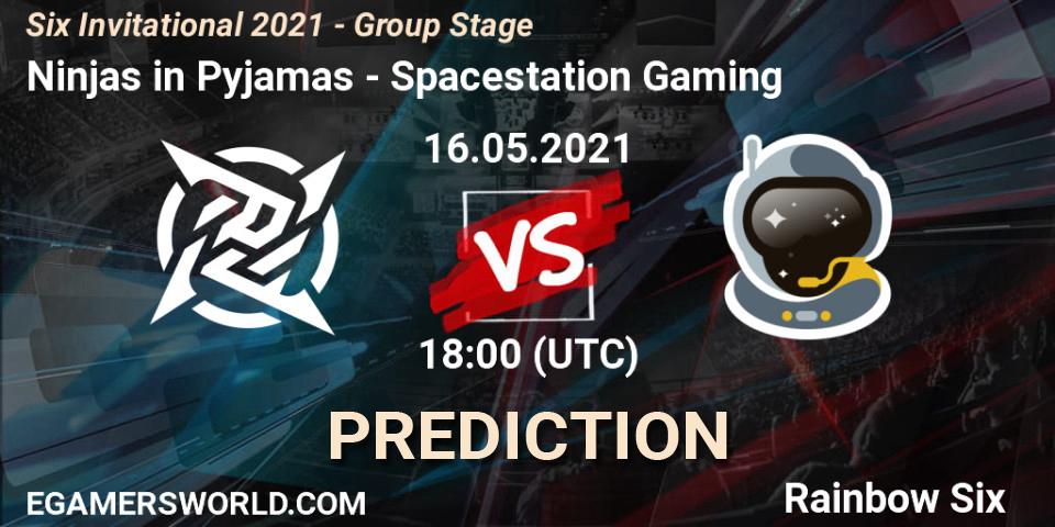 Pronóstico Ninjas in Pyjamas - Spacestation Gaming. 16.05.2021 at 18:00, Rainbow Six, Six Invitational 2021 - Group Stage