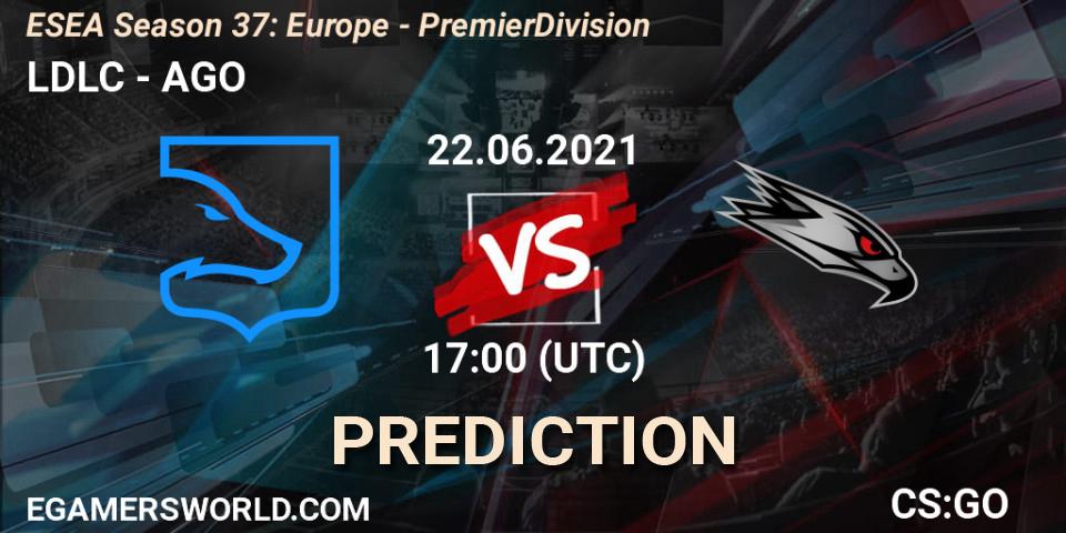 Pronóstico LDLC - AGO. 22.06.21, CS2 (CS:GO), ESEA Season 37: Europe - Premier Division
