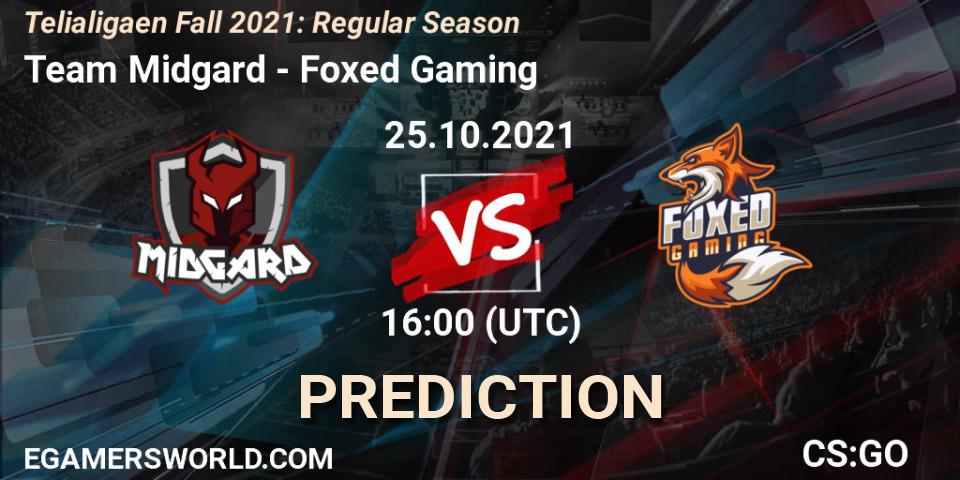 Pronóstico Team Midgard - Foxed Gaming. 25.10.2021 at 16:00, Counter-Strike (CS2), Telialigaen Fall 2021: Regular Season