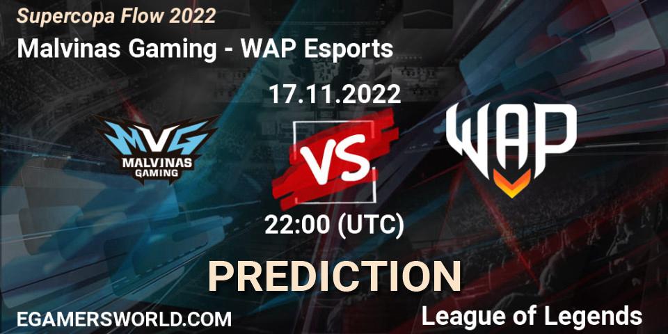 Pronóstico Malvinas Gaming - WAP Esports. 17.11.2022 at 22:00, LoL, Supercopa Flow 2022