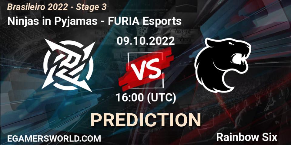 Pronóstico Ninjas in Pyjamas - FURIA Esports. 09.10.2022 at 16:00, Rainbow Six, Brasileirão 2022 - Stage 3