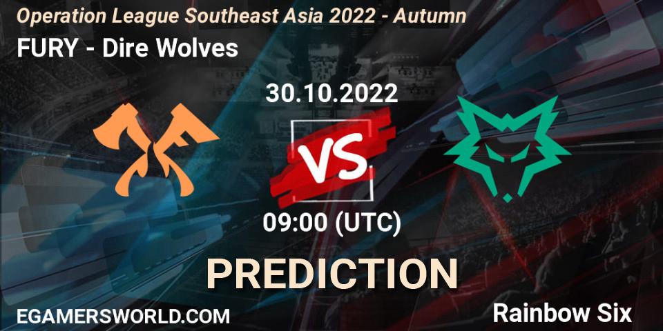 Pronóstico FURY - Dire Wolves. 30.10.2022 at 09:00, Rainbow Six, Operation League Southeast Asia 2022 - Autumn