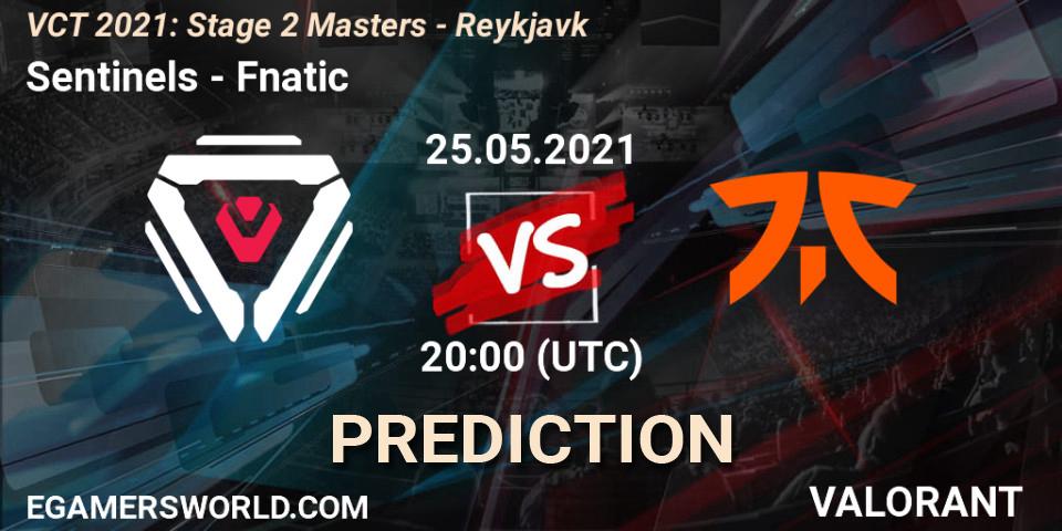 Pronóstico Sentinels - Fnatic. 25.05.2021 at 22:00, VALORANT, VCT 2021: Stage 2 Masters - Reykjavík