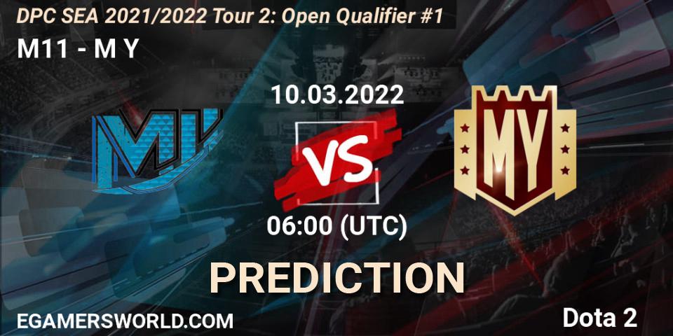 Pronóstico M11 - M Y. 10.03.2022 at 06:10, Dota 2, DPC SEA 2021/2022 Tour 2: Open Qualifier #1