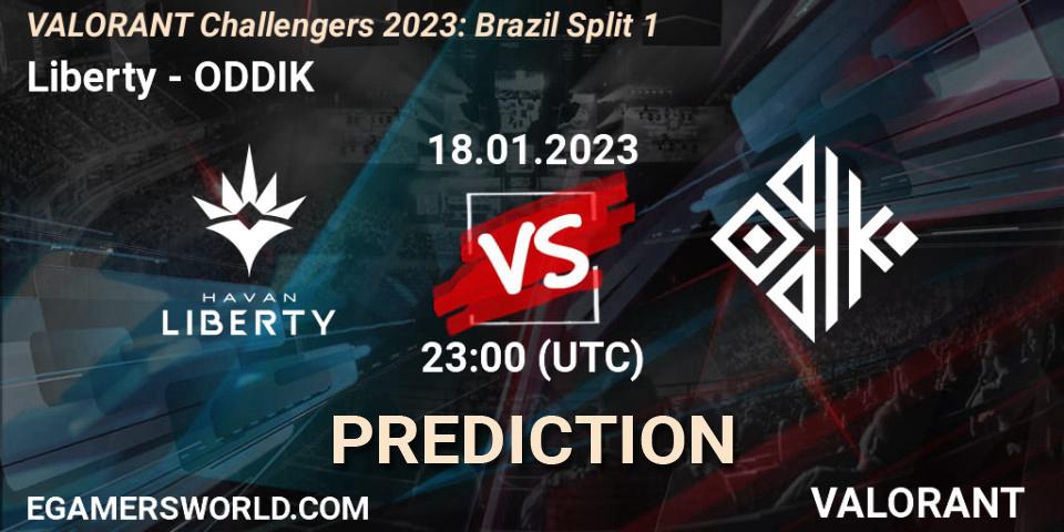 Pronóstico Liberty - ODDIK. 18.01.2023 at 23:00, VALORANT, VALORANT Challengers 2023: Brazil Split 1