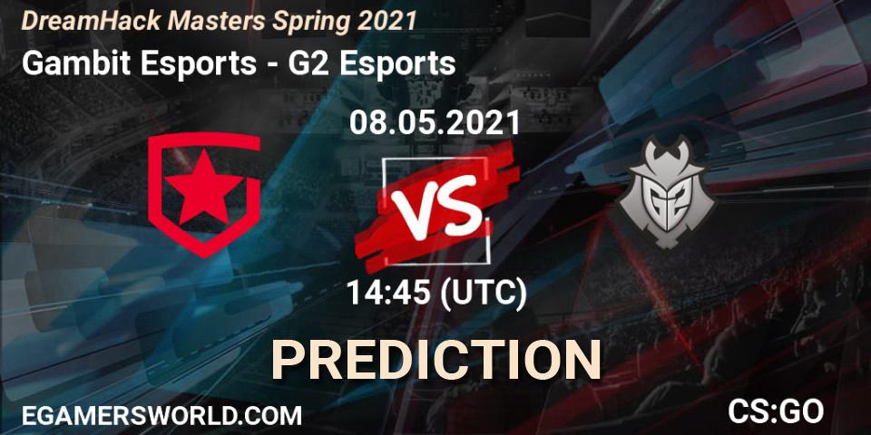 Pronóstico Gambit Esports - G2 Esports. 08.05.21, CS2 (CS:GO), DreamHack Masters Spring 2021