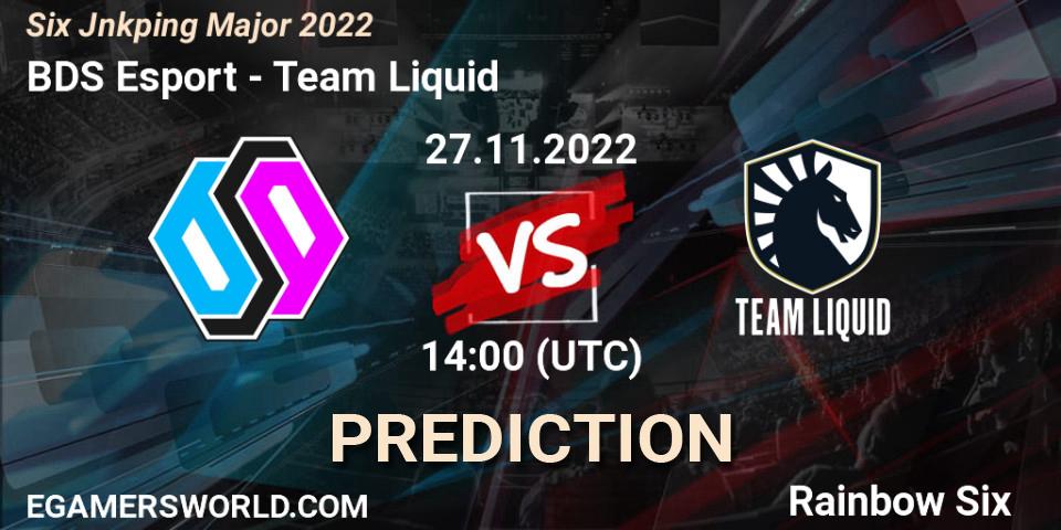 Pronóstico BDS Esport - Team Liquid. 27.11.22, Rainbow Six, Six Jönköping Major 2022