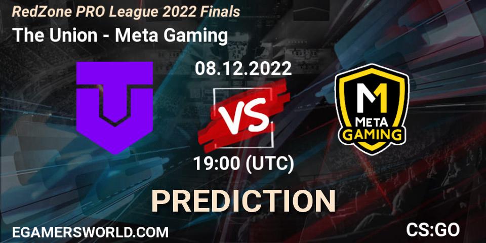 Pronóstico The Union - Meta Gaming Brasil. 08.12.2022 at 16:00, Counter-Strike (CS2), RedZone PRO League 2022 Finals