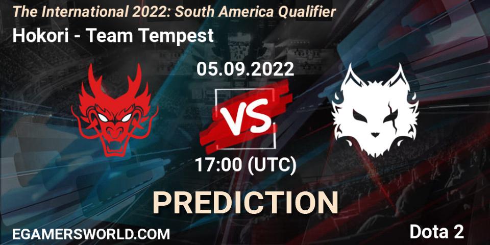 Pronóstico Hokori - Team Tempest. 05.09.2022 at 16:59, Dota 2, The International 2022: South America Qualifier