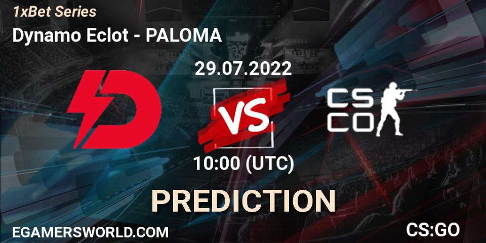 Pronóstico Dynamo Eclot - PALOMA. 29.07.22, CS2 (CS:GO), 1xBet Series
