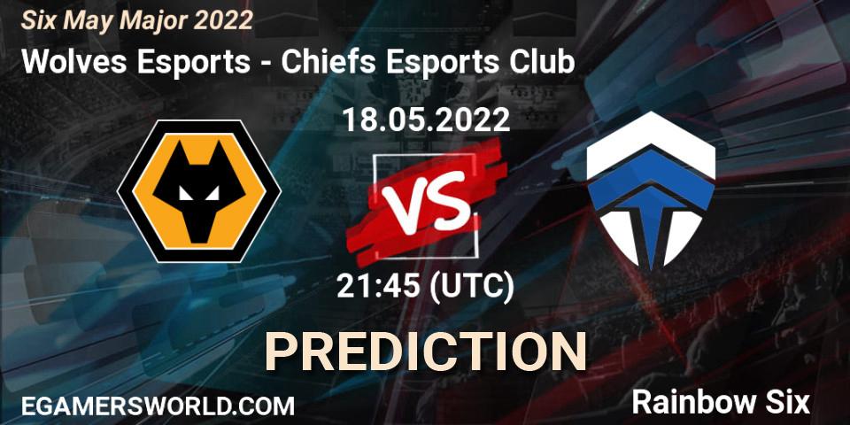 Pronóstico Wolves Esports - Chiefs Esports Club. 18.05.2022 at 21:45, Rainbow Six, Six Charlotte Major 2022
