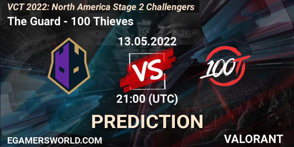Pronóstico The Guard - 100 Thieves. 13.05.2022 at 20:15, VALORANT, VCT 2022: North America Stage 2 Challengers