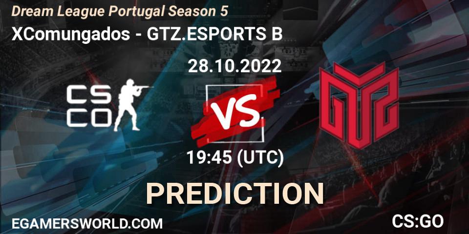 Pronóstico XComungados - GTZ Bulls Esports. 28.10.22, CS2 (CS:GO), Dream League Portugal Season 5