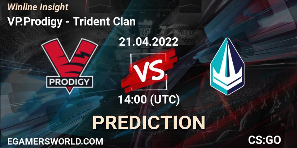 Pronóstico VP.Prodigy - Trident Clan. 21.04.2022 at 14:00, Counter-Strike (CS2), Winline Insight