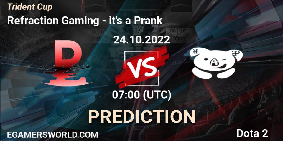 Pronóstico Quantic Gaming - it's a Prank. 24.10.2022 at 07:17, Dota 2, Trident Cup