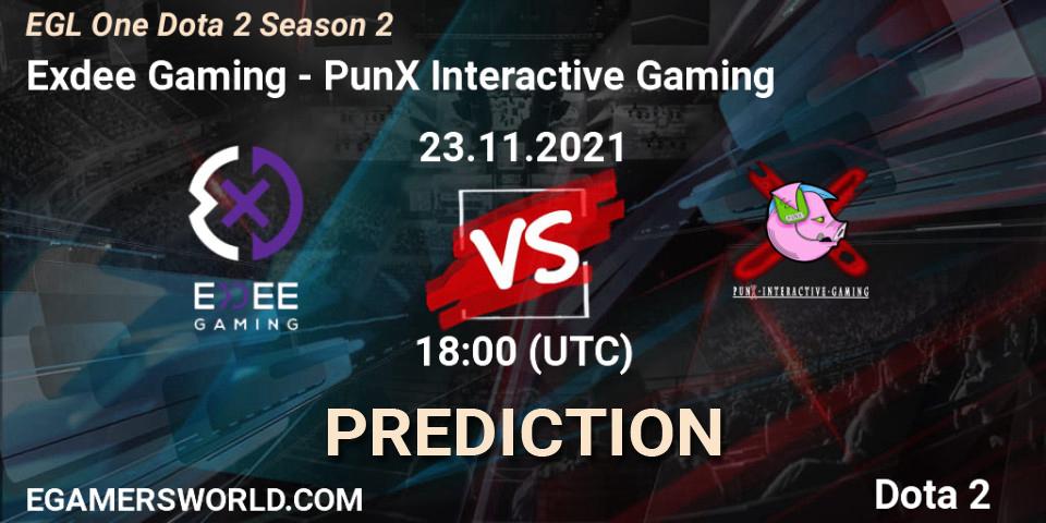 Pronóstico Exdee Gaming - PunX Interactive Gaming. 25.11.2021 at 19:49, Dota 2, EGL One Dota 2 Season 2