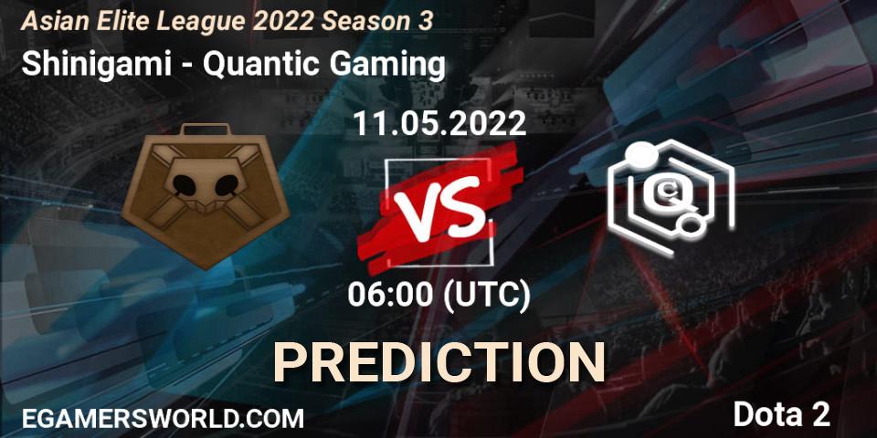 Pronóstico Shinigami - Quantic Gaming. 11.05.2022 at 05:53, Dota 2, Asian Elite League 2022 Season 3