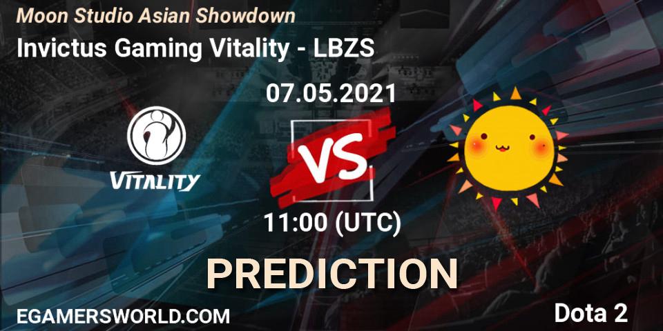 Pronóstico Invictus Gaming Vitality - LBZS. 07.05.2021 at 11:39, Dota 2, Moon Studio Asian Showdown