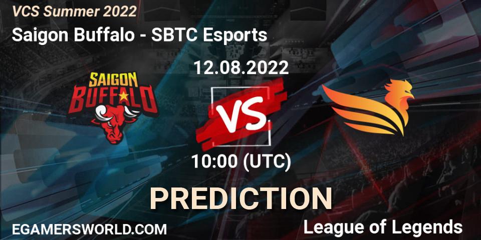 Pronóstico Saigon Buffalo - SBTC Esports. 12.08.2022 at 10:00, LoL, VCS Summer 2022
