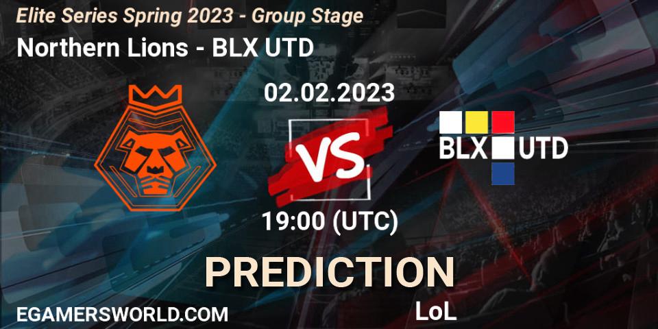 Pronóstico Northern Lions - BLX UTD. 02.02.2023 at 19:00, LoL, Elite Series Spring 2023 - Group Stage