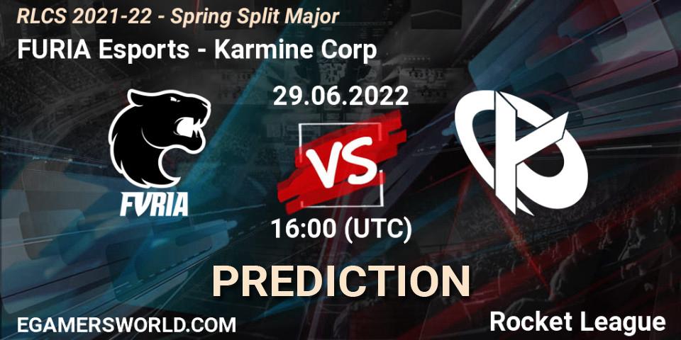 Pronóstico FURIA Esports - Karmine Corp. 29.06.22, Rocket League, RLCS 2021-22 - Spring Split Major