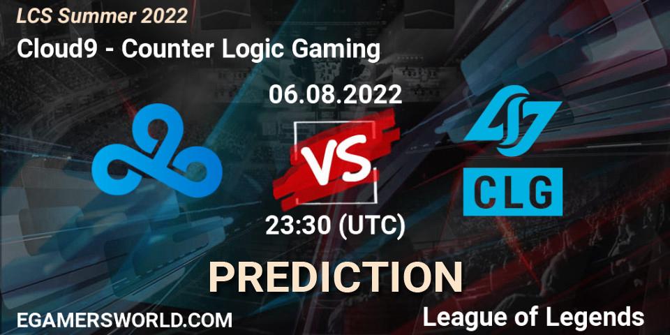 Pronóstico Cloud9 - Counter Logic Gaming. 06.08.22, LoL, LCS Summer 2022