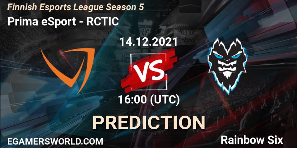 Pronóstico Prima eSport - RCTIC. 14.12.2021 at 16:00, Rainbow Six, Finnish Esports League Season 5