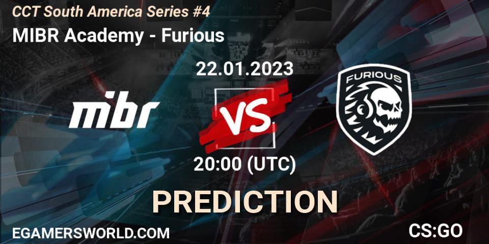 Pronóstico MIBR Academy - Furious. 22.01.2023 at 20:35, Counter-Strike (CS2), CCT South America Series #4