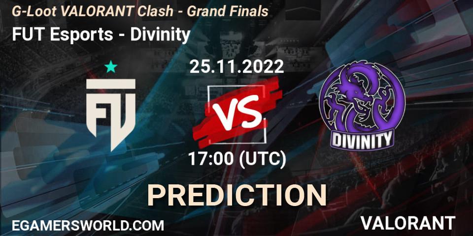 Pronóstico FUT Esports - Divinity. 25.11.22, VALORANT, G-Loot VALORANT Clash - Grand Finals